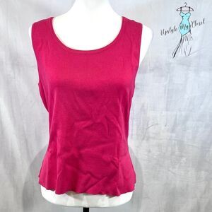 Talbots pink sweater shell size large